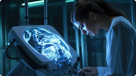 Advanced AI diagnostic tool enhancing radiology imaging accuracy and clinical decision support