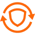HIPAA-compliant software development icon ensuring data security and healthcare privacy standards