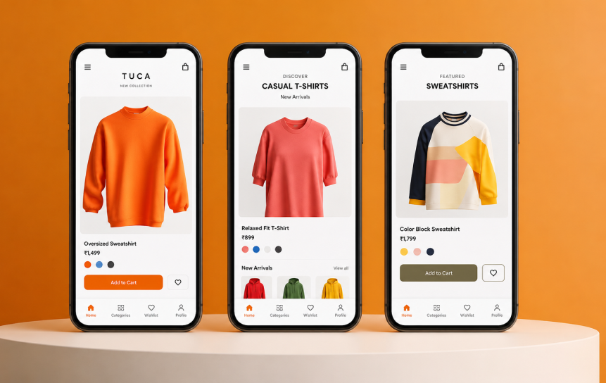 e-commerce app with product
