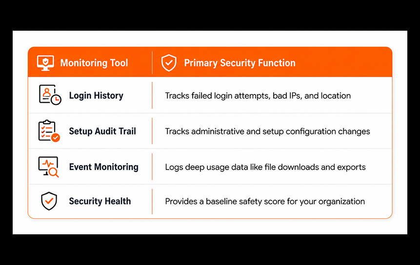 Monitor Salesforce for Security Risks